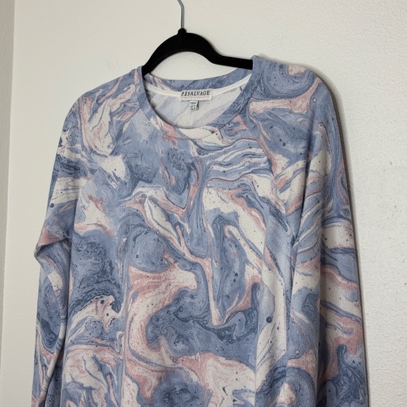 PJ Salvage Swirls Marble Top and Jogger - Picture 4 of 11